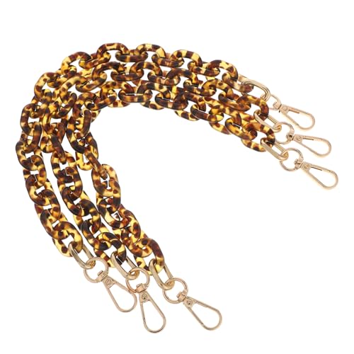 SEWACC 3 Stück Teiliges Acryl-Ketten-handtaschenband Leopard-Design Schulterriemen Ersatz für Damen Handtaschen Clutch Vielseitige Dekorative Umhängekette Strapazierfähiger DIY Zubehör SEWACC 3 Stück Teiliges Acryl-Ketten-handtaschenband Leopard-Design Schulterriemen Ersatz für Damen Handtaschen Clutch Vielseitige Dekorative Umhängekette Strapazierfähiger DIY Zubehör von SEWACC