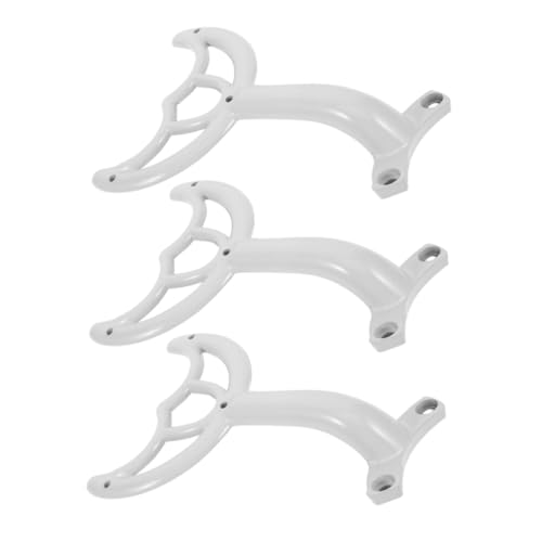 SEWACC 3 Stück Teiliges Deckenventilator Blätterarme Halterungen Robuste Metallkonstruktion für Austausch Abgenutzter Ventilatorblätter Passend für Verschiedene Modelle Weiß von SEWACC