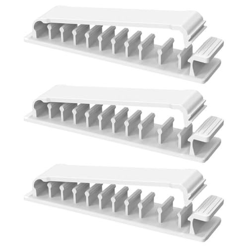 SEWACC 3 Stück Teiliges Kabelhalter Clip Set Selbstklebender Kabelorganizer für Schreibtisch Auto und Büro Einfache Handhabung Schützt Kabel und Ordnung SEWACC 3 Stück Teiliges Kabelhalter Clip Set Selbstklebender Kabelorganizer für Schreibtisch Auto und Büro Einfache Handhabung Schützt Kabel und Ordnung von SEWACC