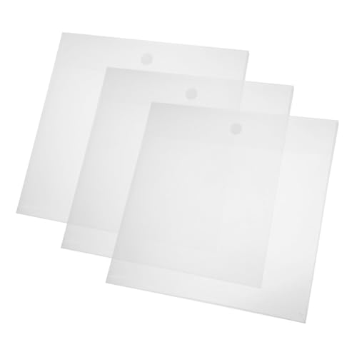 SEWACC 3 Stück Teiliges Klare Dokumentenmappe mit Haken Verschluss Großer Kunststoff Organizer für Scrapbook Papier Strapazierfähig Sicheres Aufbewahren von Unterlagen für Schule und SEWACC 3 Stück Teiliges Klare Dokumentenmappe mit Haken Verschluss Großer Kunststoff Organizer für Scrapbook Papier Strapazierfähig Sicheres Aufbewahren von Unterlagen für Schule und von SEWACC
