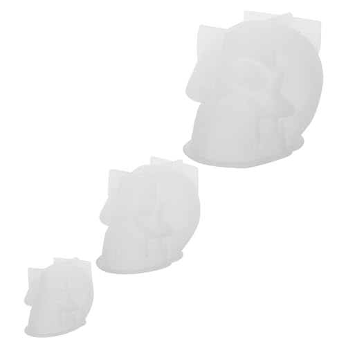 SEWACC 3 Stück Teiliges Silikon Skull Formen Flexible Halloween Schädel Gussform für Epoxidharz Wachs Kerzenherstellung Detailreiche Schädel Dekoration Anfängerfreundlich Langlebig SEWACC 3 Stück Teiliges Silikon Skull Formen Flexible Halloween Schädel Gussform für Epoxidharz Wachs Kerzenherstellung Detailreiche Schädel Dekoration Anfängerfreundlich Langlebig von SEWACC