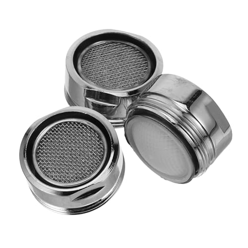 SEWACC 3 Stück Wasserhahn Edelstahl Außengewinde Wassersparender Filter mit Feinem Sieb Sanfter Sprühstrahl Einfache Montage für Küchen und Badarmaturen von SEWACC