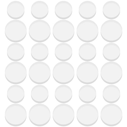 SEWACC 30 Stück Anti Rutsch Dichtung Saugnapf Transparente Gel Pads Stoßstangen Gleiter Esszimmermöbel Gel Anti Matte Klare Schreibtisch Abstandshalter Schrankkissen Punkte von SEWACC