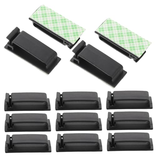 SEWACC 30 Stück Kabelclips Selbstklebend für Kabelmanagement Starke Kabelhalter für Wand und Schreibtisch Geeignet für Stromkabel Ethernet und Ladegeräte von SEWACC