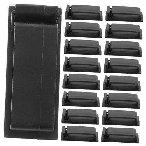 SEWACC 30 Stück Kabelmanagement Clips Selbstklebende Kabel Organizer für Schreibtisch Geeignet für USB und Verlängerungskabel Einfache Installation Platzsparendes Design für Zuhause Büro von SEWACC