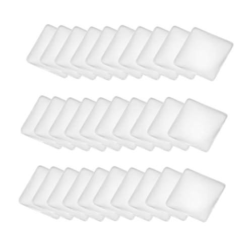 SEWACC 30 Stück Kristallglas Transparent Edelstein Patch Mosaiksteine Flach Rückseite für DIY Schmuck Uhr Bilder Vase Basteln von SEWACC