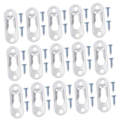 SEWACC 30 Stück Teiliges Keyhole Hanger mit Schrauben Bildaufhänger für Schwere Spiegel und Bilderrahmen Einfache Montage Vielseitig für Wand und Regal Robustes Befestigungszubehör SEWACC 30 Stück Teiliges Keyhole Hanger mit Schrauben Bildaufhänger für Schwere Spiegel und Bilderrahmen Einfache Montage Vielseitig für Wand und Regal Robustes Befestigungszubehör von SEWACC