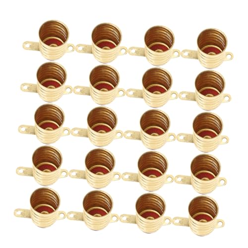SEWACC 30 Stück Teiliges Lampenfassung aus Kupfer Mini Schraubsockel für LED Kleinbirnen Langlebig Installieren Vielseitig Einsetzbar für Haushalt Werkstatt und Schaltkreise von SEWACC