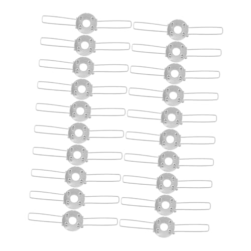 SEWACC 30 Stück Teiliges Lampenschirm Federklemmen aus Robustem Eisen Vielseitige Halteclips für Deckenlampen Kronleuchter und Tischlampen Langlebige Lampenschirmhalterung Einfache von SEWACC