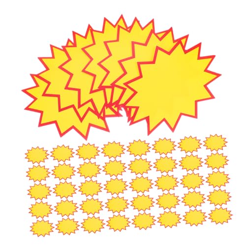 SEWACC 300 Stück Einzelhandelsverkaufszeichen Preisetikettenaufkleber Preisschilder Speichern Sterne Platzen Zeichen -tags Preis Burst -tags Hofverkaufsschilder Papier Gelb SEWACC 300 Stück Einzelhandelsverkaufszeichen Preisetikettenaufkleber Preisschilder Speichern Sterne Platzen Zeichen -tags Preis Burst -tags Hofverkaufsschilder Papier Gelb von SEWACC