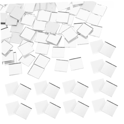 SEWACC 300 Stück Selbstklebende Mosaikfliesen aus Robustem Quadratische Spiegelstücke für DIY Bastelprojekte Heimdekoration Kreative Mustergestaltung Silberfarben Vielseitige SEWACC 300 Stück Selbstklebende Mosaikfliesen aus Robustem Quadratische Spiegelstücke für DIY Bastelprojekte Heimdekoration Kreative Mustergestaltung Silberfarben Vielseitige von SEWACC