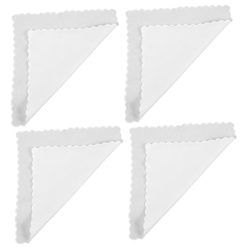 SEWACC 4 Blätter DIY Baumwolltaschentücher Handgezeichnete Multifunktionale Quadratische Stofftaschentücher für DIY Projekte zum Malen Batiken und Besticken von SEWACC