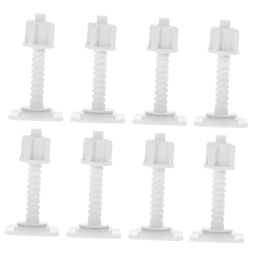 SEWACC 4 Paare Toilettensitz Schrauben Kunststoff Befestigungsschrauben Wc Sitz Ersatzteile Stabile Montage Langlebig für Toilettendeckel Reparatur SEWACC 4 Paare Toilettensitz Schrauben Kunststoff Befestigungsschrauben Wc Sitz Ersatzteile Stabile Montage Langlebig für Toilettendeckel Reparatur von SEWACC