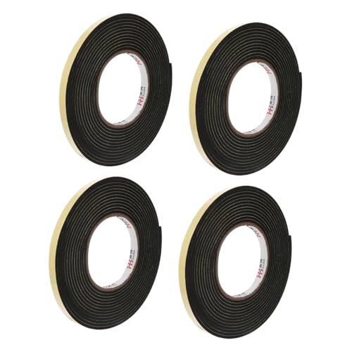 SEWACC 4 Rollen Eva Schaumstoff Klebeband Selbstklebend Schallisolierend Stoßdämpfend Flexibel Hitzebeständig als Dichtungsband und Zugluftstopper für Türen und Fenster SEWACC 4 Rollen Eva Schaumstoff Klebeband Selbstklebend Schallisolierend Stoßdämpfend Flexibel Hitzebeständig als Dichtungsband und Zugluftstopper für Türen und Fenster von SEWACC