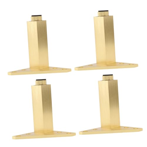 SEWACC 4 STÜCKE Aluminiumlegierung Möbelfüße Höhenverstellbar Stabile Möbelbeine für Badmöbel Sofa Couchtisch Tv Schrank Einfache Montage Teiliges Verstellbare Möbelstützen von SEWACC