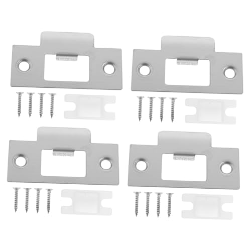 SEWACC 4 Sätze Edelstahl Schlossriegel Schließblech Türbeschlag für Innentüren Rostfrei Langlebig Einfache Montage Kompatibel mit Zargen und Zimmertüren Robuste Türverstärkung SEWACC 4 Sätze Edelstahl Schlossriegel Schließblech Türbeschlag für Innentüren Rostfrei Langlebig Einfache Montage Kompatibel mit Zargen und Zimmertüren Robuste Türverstärkung von SEWACC