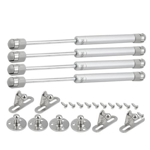SEWACC 4 Sätze Hydraulische Gasdruckfeder Scharniere für Möbeltüren Stabile Gasdruckstütze Langlebige Klappdeckel Unterstützung Geeignet für Schrank und Spielzeugfächer von SEWACC
