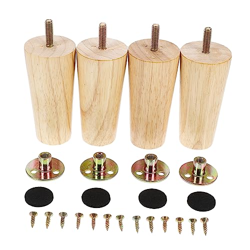 SEWACC 4 Sätze Stabile Holz Möbelbeine Tapered Tischbeine für Sofa Schrank Couchtisch und Tv Schrank Lackiert Hohe Tragfähigkeit Boden Schutzpolster SEWACC 4 Sätze Stabile Holz Möbelbeine Tapered Tischbeine für Sofa Schrank Couchtisch und Tv Schrank Lackiert Hohe Tragfähigkeit Boden Schutzpolster von SEWACC