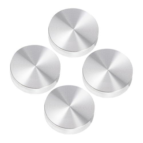 SEWACC 4 Stück Aluminiumlegierung Rundscheiben Adapter Glasplatten Antirutsch Pads Stabiler Metallkreis für Couchtische und Tv schränke Stilvoll und Vielseitig Verwendbar SEWACC 4 Stück Aluminiumlegierung Rundscheiben Adapter Glasplatten Antirutsch Pads Stabiler Metallkreis für Couchtische und Tv schränke Stilvoll und Vielseitig Verwendbar von SEWACC