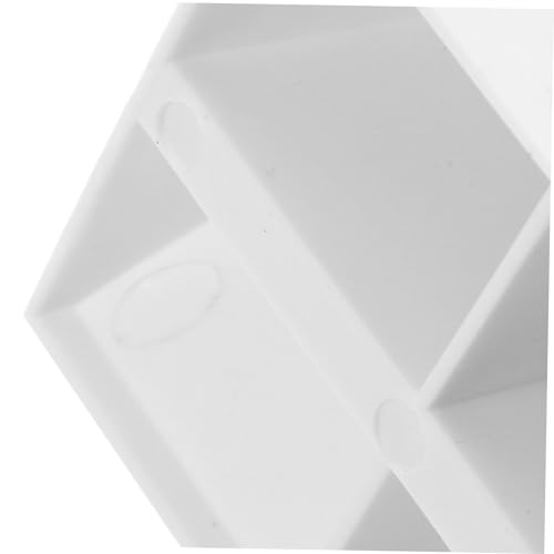 SEWACC 4 Stück Desktop -Lünette Basis Desktop-Klemmhalterung Unterstützung der Partitionsbasis Unterstützung für Schreibtischpartitionen Plattenklemmen Bildschirmständer Plastik Weiß von SEWACC