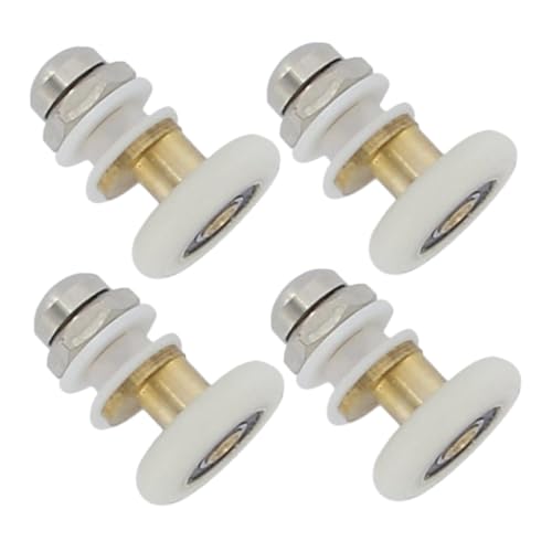 SEWACC 4 Stück Duschtür Laufrollen Duschkabinentür Ersatzrollen aus Robustem Material für Glas Schiebetür Einfache Montage Geräuscharm Hohe Tragkraft Geeignet für Badezimmer SEWACC 4 Stück Duschtür Laufrollen Duschkabinentür Ersatzrollen aus Robustem Material für Glas Schiebetür Einfache Montage Geräuscharm Hohe Tragkraft Geeignet für Badezimmer von SEWACC