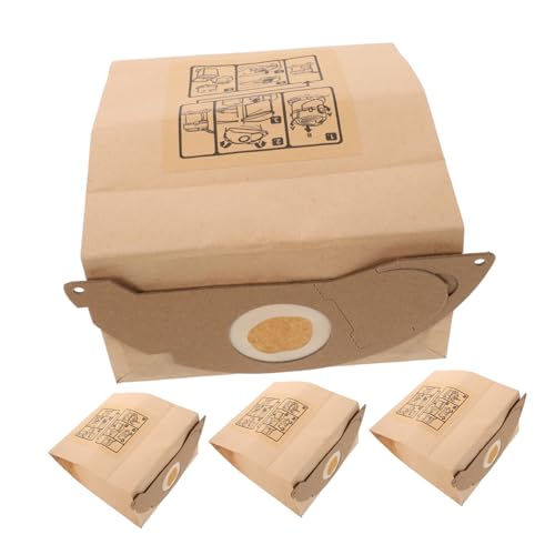 SEWACC 4 Stück Ersatz Staubsaugerbeutel Set für Wd Hochleistungs Staubbeutel Kompatibel mit Kärcher Staubsaugern Effiziente Filterung und Einfache Handhabung von SEWACC