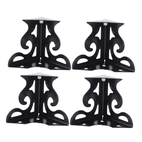 SEWACC 4 Stück Europäische Möbelbeine mit Hohlraum Design Hohe Tragende Sofabeine für Couchtisch Tv Schrank und Sofa Dekorative Schwarze Tischfüße Teiliges von SEWACC