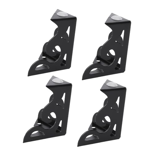SEWACC 4 Stück Europäische Möbelfüße Höhe Hohl Ausgestanztes Design Stabile Tragfähigkeit Teiliges für Sofas Tv Schränke und Teetische Einfache Montage Langlebiges Dunkles von SEWACC