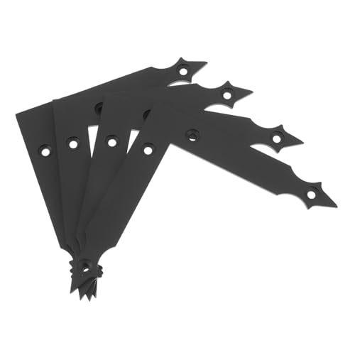 SEWACC 4 Stück Förmige Dekorative Eckwinkel Matte Schwarze Winkelverbinder für Scheunentore Garten Garagentore Stabile Befestigung Vielseitige Beschläge im Landhausstil SEWACC 4 Stück Förmige Dekorative Eckwinkel Matte Schwarze Winkelverbinder für Scheunentore Garten Garagentore Stabile Befestigung Vielseitige Beschläge im Landhausstil von SEWACC