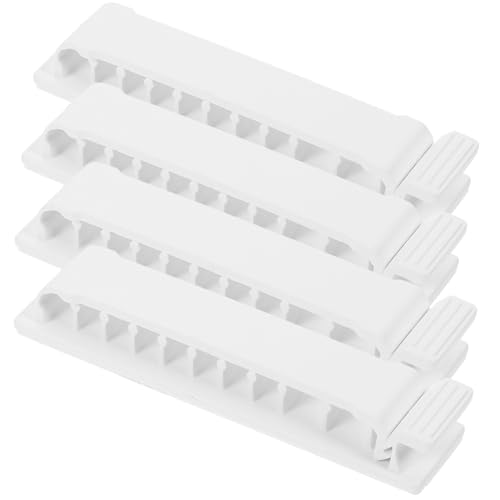 SEWACC 4 Stück Kabelmanagement Clips Verstellbare Kabelhalter für USB Kabel Universeller Kabelorganizer für Schreibtisch Wand Büro und Auto Installieren Sorgt für Ordnung von SEWACC