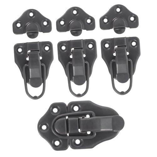 SEWACC 4 Stück Kleine Schmuckkasten Schloss Hasp Schnappverschluss Metall Verschluss für DIY Projekte und Möbel SEWACC 4 Stück Kleine Schmuckkasten Schloss Hasp Schnappverschluss Metall Verschluss für DIY Projekte und Möbel von SEWACC
