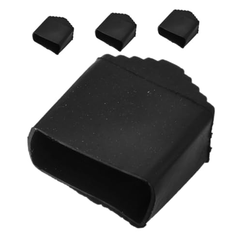 SEWACC 4 Stück Ladder Feet Protector Cover Teilig rutschfeste Gummipolster für Klappleiter Quadratisch Langlebiger Leiterfußschutz Einfache Montage Stabiler Stand Bodenschutz von SEWACC