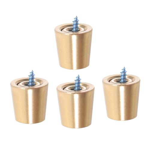 SEWACC 4 Stück Lampenfuß Pads Kupfer Glatte Stand Riser für Tischlampen DIY Metall Lampenbasis Pads Elegante und Stabile Lampenunterlagen für Ihr Zuhause von SEWACC