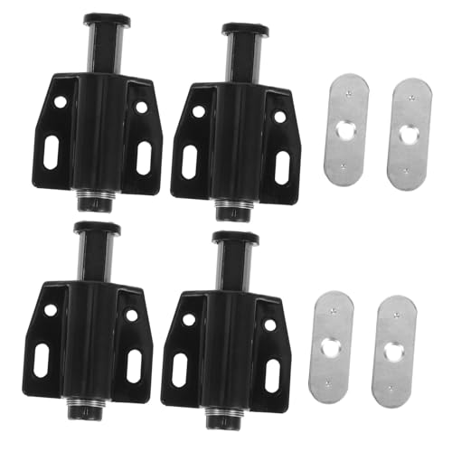SEWACC 4 Stück Magnetischer Türverschluss Push To Open Türfang Edelstahl Schrankverschlüsse für Küchen und Badezimmerschränke Robuster Langlebiger Magnetschnäpper Einfache Touch von SEWACC