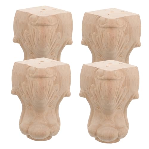 SEWACC 4stücke Holzmöbelfüße Mit Geschnitztem Muster Für Tische Stühle Sofas Möbelbeine Ersatz Holzbeine Für Möbel SEWACC 4stücke Holzmöbelfüße Mit Geschnitztem Muster Für Tische Stühle Sofas Möbelbeine Ersatz Holzbeine Für Möbel von SEWACC