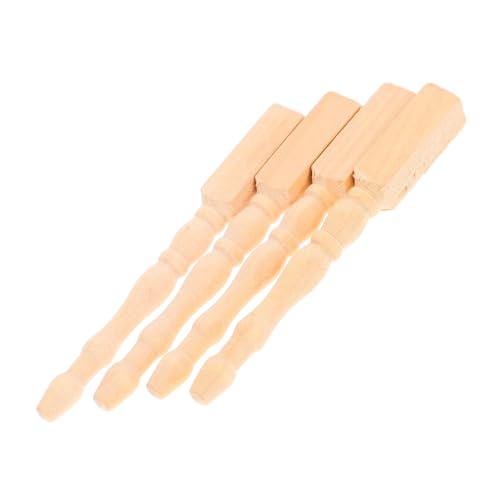 SEWACC 4 Stück Maßstab Puppenhaus Möbel Füße DIY Puppenhaus Zubehör Stabile Esstisch Beine für Miniaturmöbel SEWACC 4 Stück Maßstab Puppenhaus Möbel Füße DIY Puppenhaus Zubehör Stabile Esstisch Beine für Miniaturmöbel von SEWACC