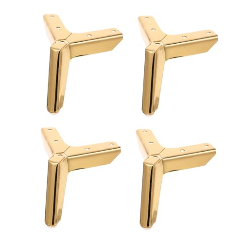 SEWACC 4 Stück Metall Möbelfüße Dreieckige Möbelbeine Stabiler Sofa Schrankfüße Unterstützungsfuß für Couchtisch Tv Schrank DIY Möbel Beine von SEWACC