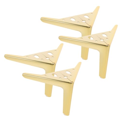 SEWACC 4 Stück Metallmöbelfüße Elegante Dreieckige Möbelbeine Kaltgewalztem für Sofas Kommoden und Nachttische Stabil und Langlebig von SEWACC