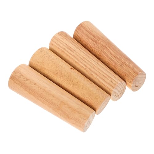 SEWACC 4 Stück Möbelbeine Massivem Holz Höhenverstellbare Sofabeine Robuste Ersatzfüße für Schrank Couchtisch Kommode Esszimmertisch Stabile Möbelstützen Eichenholz von SEWACC