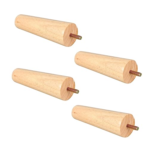 SEWACC 4 Stück Möbelfüße Massivem Holz Stabile Schrägfüße für Tisch Sofa Schrank und Tv Möbel Handgefertigt Elegant und für DIY Projekte von SEWACC