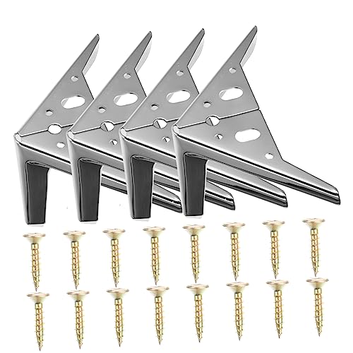 SEWACC 4 Stück Möbelfüße Metall Höhenverstellbare Beine für Sofa Kommode und Tisch Tragfähig und Stabil für DIY Möbelprojekte Silberne Möbelbeine SEWACC 4 Stück Möbelfüße Metall Höhenverstellbare Beine für Sofa Kommode und Tisch Tragfähig und Stabil für DIY Möbelprojekte Silberne Möbelbeine von SEWACC