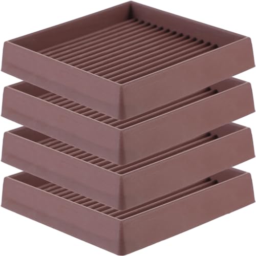 SEWACC 4 Stück Möbeluntersetzer rutschfeste Möbelbecher für Sofas Betten und Stühle Bodenschutz für Küche Schlafzimmer und Wohnzimmer Langlebige Stabile und Leicht zu Installierende von SEWACC