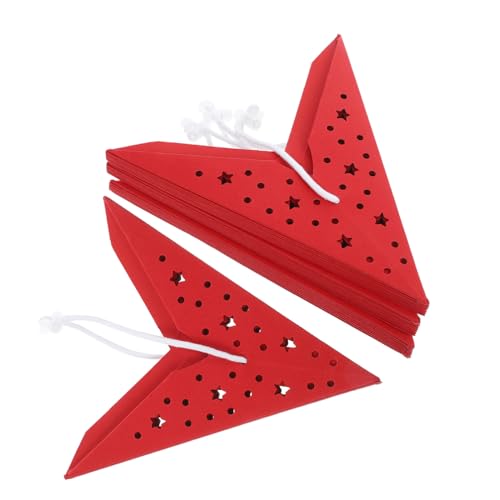 SEWACC 4 Stück Papierstern Lampenschirme Roter Origami Hängelaterne Weihnachtliche Stern Dekoration für Party Hochzeit Geburtstag Festliche Beleuchtung SEWACC 4 Stück Papierstern Lampenschirme Roter Origami Hängelaterne Weihnachtliche Stern Dekoration für Party Hochzeit Geburtstag Festliche Beleuchtung von SEWACC