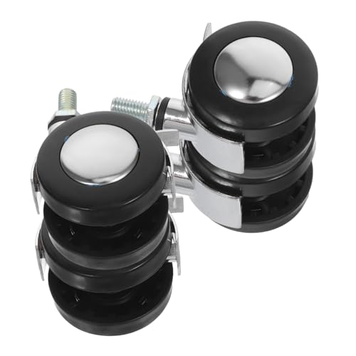 SEWACC 4 Stück Robuste Lenkrollen aus Legierung mit Bremse Drehbar Möbelrollen für Gastronomie Einzelhandel Ausstellung Geeignet für Teppichböden von SEWACC