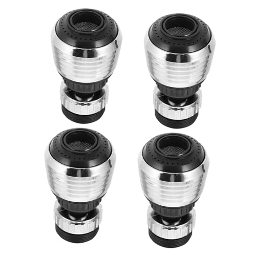 SEWACC 4 Stück Rotierender Wasserhahn Aufsatz Sprüher für Küchenarmaturen Effizienter Strahlregler für Spüle Einfache Installation Wassersparend und Vielseitig Einsetzbar von SEWACC