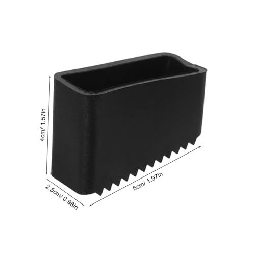 SEWACC 4 Stück Rutschfeste Gummimatten für Leitern Stoßdämpfende Fußpolster Passend für Teleskop Stehleitern Bodenschutz Elektrischer Arbeitsschutz Einfach zu Montieren von SEWACC