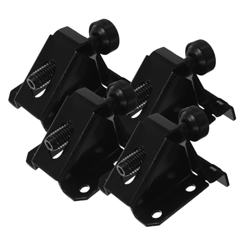 SEWACC 4 Stück Schwerlast Möbelverstellfüße Verstellbare Möbel Nivellierfüße mit Rutschfestem Design Stabile Unterstützung für Tisch Stuhl Schrank Sofas Schwarz von SEWACC