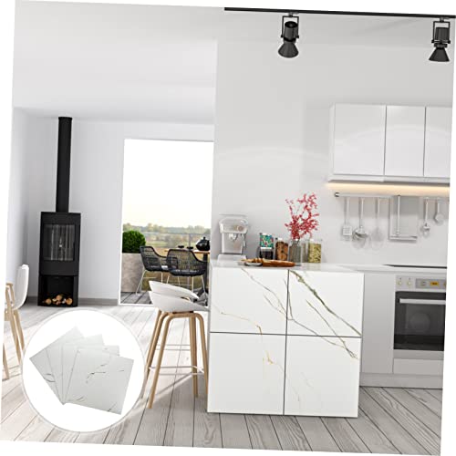 SEWACC 4 Stück Selbstklebende Marmor Bodenfliesen Aufkleber Moderne Dekoration für Küche Wohnzimmer und Schlafzimmer Hochwertige Langlebige Fliesenaufkleber für Stilvolle Raumgestaltung SEWACC 4 Stück Selbstklebende Marmor Bodenfliesen Aufkleber Moderne Dekoration für Küche Wohnzimmer und Schlafzimmer Hochwertige Langlebige Fliesenaufkleber für Stilvolle Raumgestaltung von SEWACC