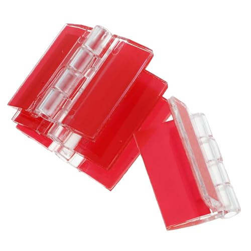 SEWACC 4 Stück Selbstklebende Scharniere Transparente Kleine Möbel Scharniere für Selbstgemacht Geräuschlos Stark für Schmuckkästen und Küchenschränke SEWACC 4 Stück Selbstklebende Scharniere Transparente Kleine Möbel Scharniere für Selbstgemacht Geräuschlos Stark für Schmuckkästen und Küchenschränke von SEWACC