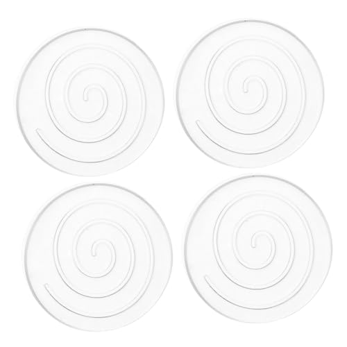 SEWACC 4 Stück Selbstklebende rutschfeste Möbelgleiter Rund Geräuschdämpfende Bodenschoner für Stuhl und Tischbeine Kratzfeste Schutzpads für Sofa Schrank Klavier von SEWACC